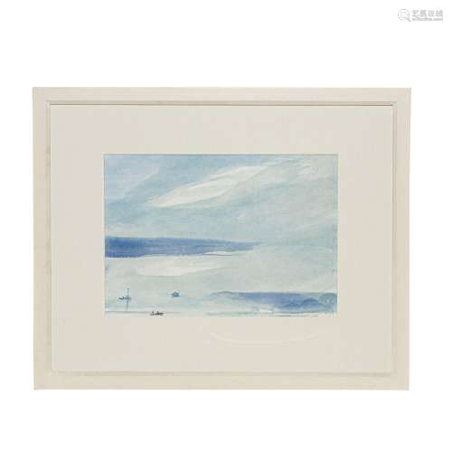 WACHTER, EMIL (1921-2012), "Wide sea with small boats&q...