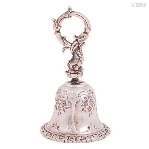 Table bell, silver, 20th c.