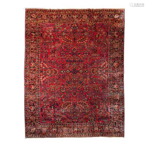 Oriental carpet. Large SARUK/PERSIA, 1st half of 20th centur...