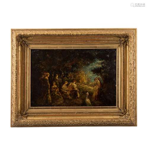 IMPRESSIONIST OF THE 20th CENTURY, "Group in a clearing...