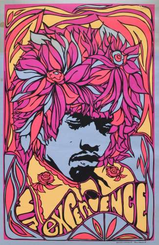 JIMI HENDRIX ORIGINAL 1967 POSTER