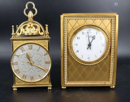 Im Hoff & Lavigne Paris Gilt Metal Clocks