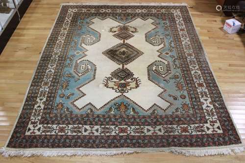 Vintage and finely hand Woven Kazak style carpet