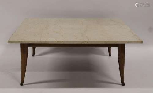 Midcentury Gibbings Style Marbletop Coffee Table.