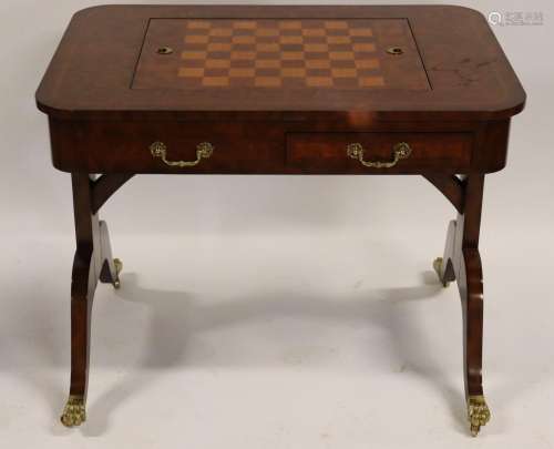 Vintage Mahogany Game Table.