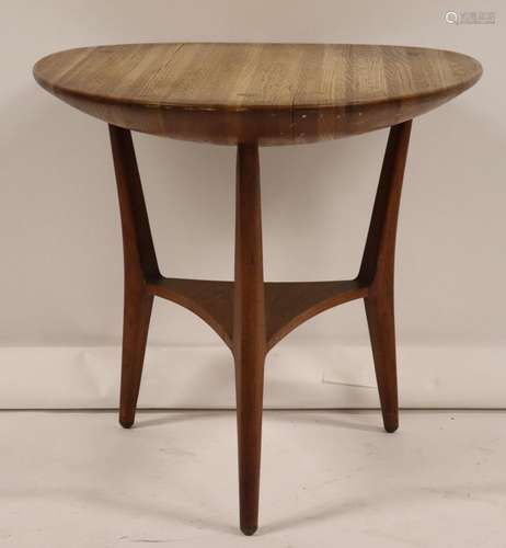 Midcentury Teak Dish Top Table.