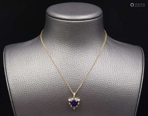 JEWELRY. De Hago 18kt Gold, Tanzanite and Diamond