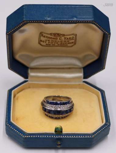 JEWELRY. Raymond C. Yard Diamond and Sapphire