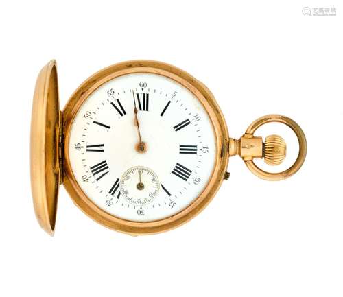 Albert 18K gold pocket watch 21th century Case signed Manual...