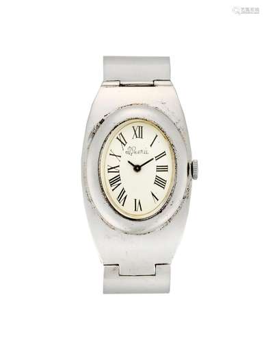 Merů Lady`s silver wristwatch 1970s Dial signed Manual-wind ...