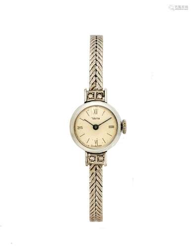 Vetta Lady`s white gold 18K wristwatch 1960s Dial and moveme...