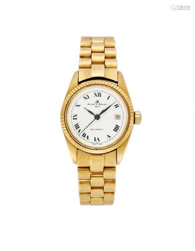 Baume & Mercier, Baumatic Ref. 3208.4 Lady`s 18K gold wr...