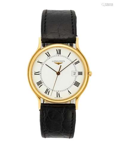 Longines, Presence Ref. L4.671.6 Gent`s 18K gold wristwatch ...