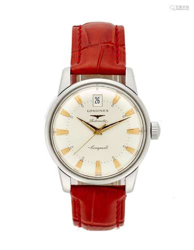 Longines, Conquest Ref. L16114 Gent`s steel wristwatch 2000s...