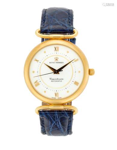 Revue Thommen, Cinquantenaire Gent`s 18K gold wristwatch 199...