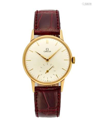 Omega, Calatrava Ref. 2271 Gent`s 18K gold wristwatch Year 1...