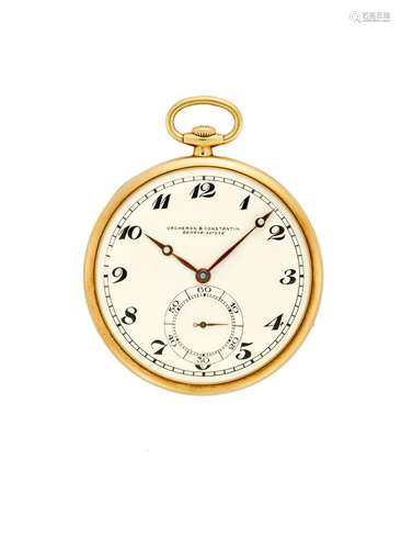 Vacheron & Constantin 18K gold pocket watch 1930s Dial, ...