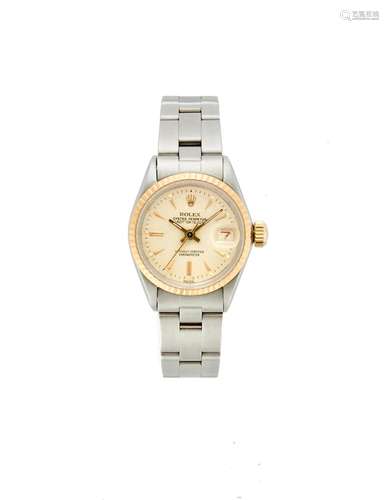 Rolex, Lady Datejust Ref. 6517 Lady`s steel and gold wristwa...