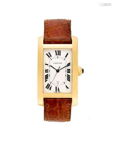 Cartier, Tank Américaine Ref. 8172984 18K gold wristwatch 19...