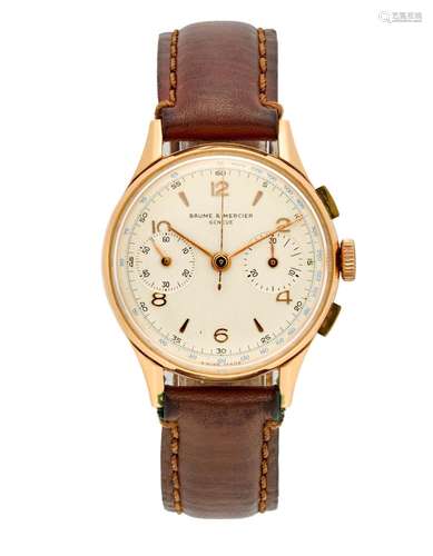 Baume & Mercier Ref. 3901 Gent`s rose gold 18K wristwatc...