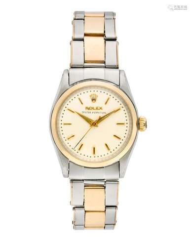 Rolex, Oyster Perpetual Ref. 6548 Gent`s steel and gold wris...