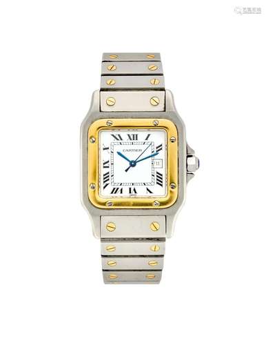 Cartier, Santos Ref. 2961 Gent`s steel and gold wristwatch 1...