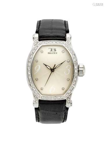 Buti, Faustina Gent`s white gold 18K wristwatch 2000s Dial, ...