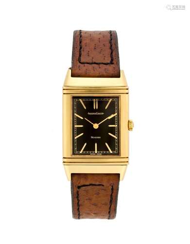 Jaeger-LeCoultre, Reverso classic Ref. 6184.21 18K gold wris...