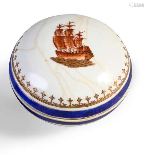 BONBONNIÈRE EN PORCELAINE.<br />
Chine, pour l\'exportation ...