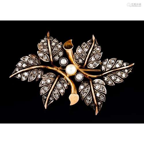 A foliage brooch