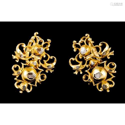 A pair of earrings