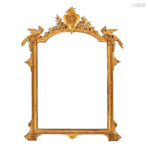 A large Napoleon III mirror
