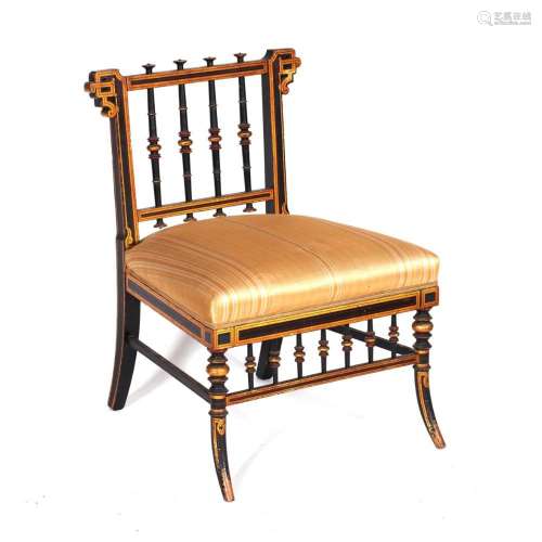 A Napoleon III work chair