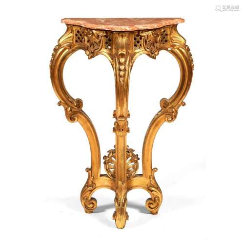 A small Louis XV style console