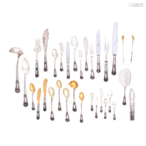 A cutlery set for 12