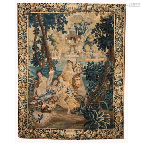 A Nymphs in the Garden tapestry