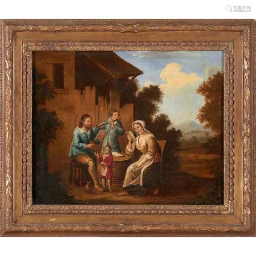 Artist or Maker Escola de Richard Brakenburg (1650-1702) A l...