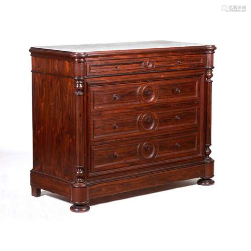 A Romantic era chest of drawers