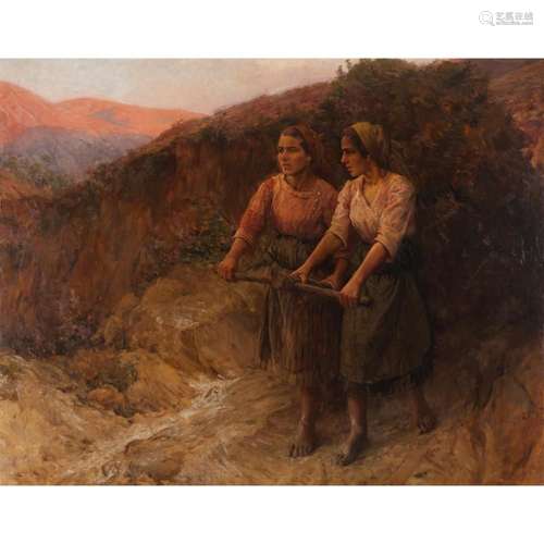 Artist or Maker Carlos Reis (1864-1940) A carrada de mato