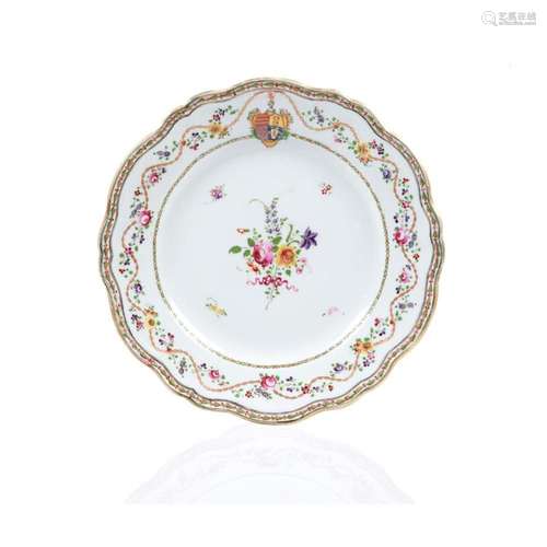 An armorial plate