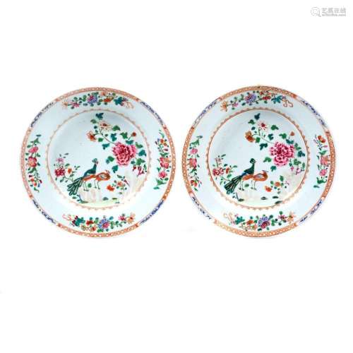 A pair of deep plates