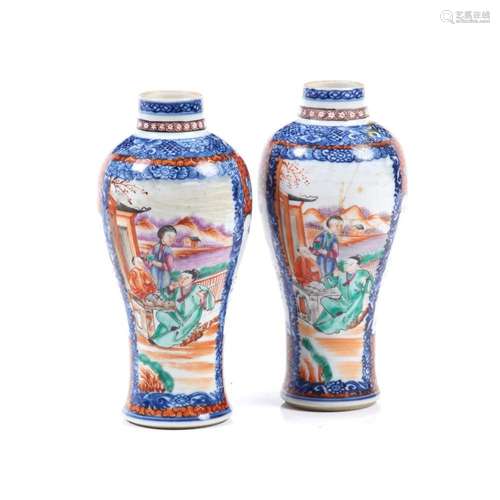 A pair of vases