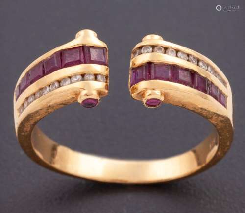 CHAVALIER STYLE RING MADE IN 18 KT GOLD _ _ CHAVALIER STYLE ...