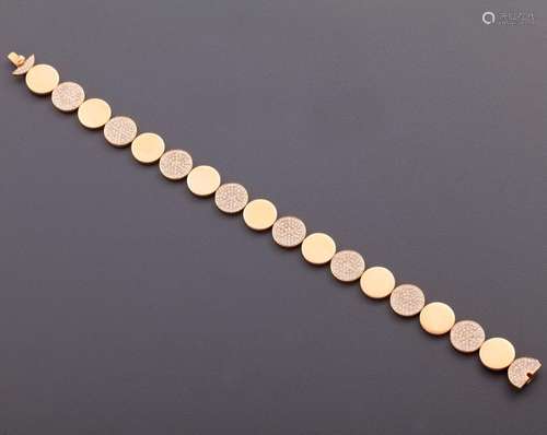 BRACELET MADE IN 18 KT ROSE GOLD AND DIAMONDS _<br />
bracel...