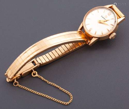OMEGA WATCH MADE IN 18 KT GOLD _<br />
lady\'s watch Omega m...