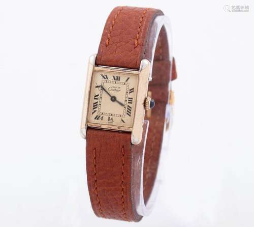 MUST CARTIER WATCH_.<br />
Watch Must de Cartier made in gil...