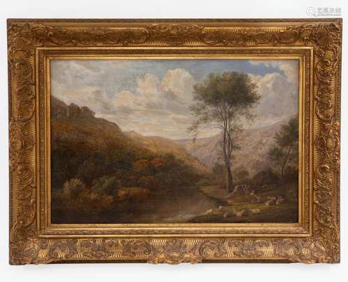 JULES ANDRÉ (Paris, France, 1807-1869) _<br />
LANDSCAPE WIT...