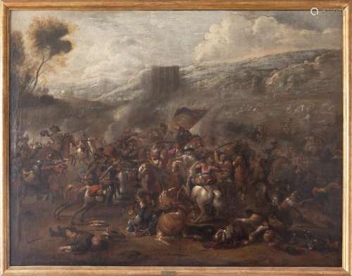 ATTRIBUTED TO PIETER SNAYERS (1592-1666) _<br />
BATTLE OF C...