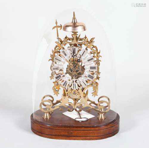 BRONZE SKELETON CLOCK WITH BEACON_.<br />
Metal_.<br />
Open...