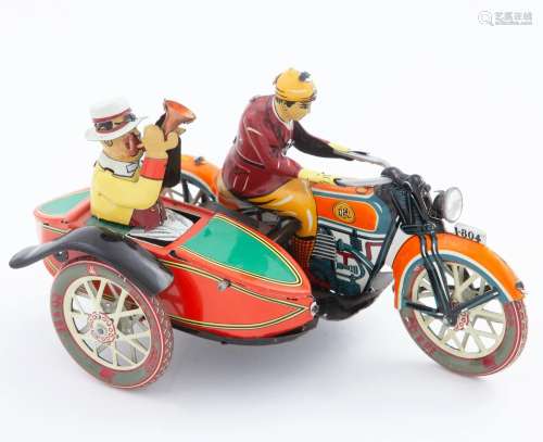 REPRODUCTION OF A REPRODUCTION OF A PAYÁ TINPLATE SIDECAR MO...